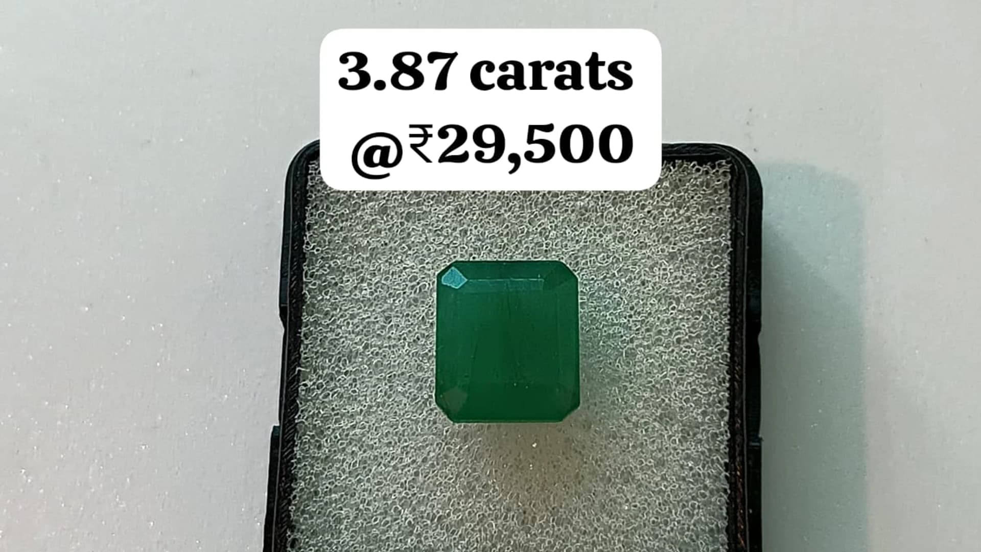 Classic Colombian Muzo Emerald — deep grass-green emerald cut